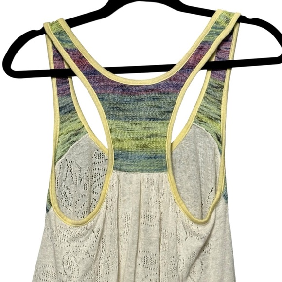 Free People Linen Pointelle Knit Racerback Sleeveless Lightweight Tank - Picture 7 of 10